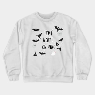 I put a spell on you, funny Halloween mask, Halloween nursery, cute Halloween Crewneck Sweatshirt